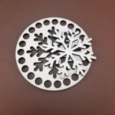 Кругле денце для в'язаних кошиків + Сніжинка підвіска на ялинку Shasheltoys (100280) Кругле денце для в'язаних кошиків + Сніжинка підвіска на ялинку Shasheltoys (100280)