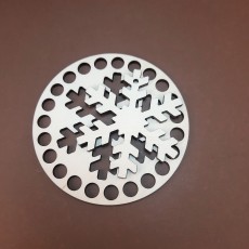 Кругле денце для в'язаних кошиків + Сніжинка підвіска на ялинку Shasheltoys (100281) Кругле денце для в'язаних кошиків + Сніжинка підвіска на ялинку Shasheltoys (100281)