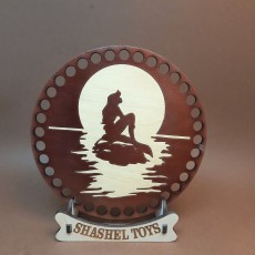 Круглое окрашенное донышко для вязанных корзин Shasheltoys  15 см