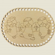 Овальное донышко для вязанных корзин Shasheltoys (100254)