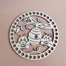 Кругле денце для в'язаних кошиків Shasheltoys (100447) Діаметр 15 см Кругле денце для в'язаних кошиків Shasheltoys (100447) Діаметр 15 см