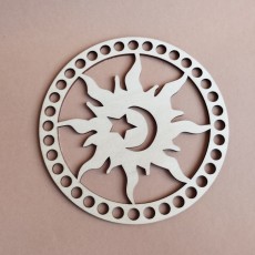 Кругле денце для в'язаних кошиків Shasheltoys (100450) Діаметр 15 см Кругле денце для в'язаних кошиків Shasheltoys (100450) Діаметр 15 см