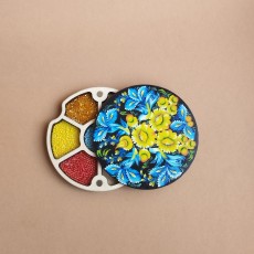 Круглый мини органайзер для бисера Коробушка с цветной печатью (060009) Круглый мини органайзер для бисера Коробушка с цветной печатью (060009)