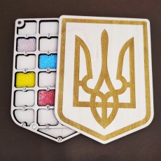 Органайзер для бисера с деревянной крышкой на 25 ячеек (060319) Органайзер для бисера с деревянной крышкой на 25 ячеек (060319)