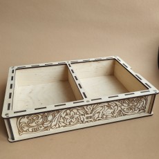 Ящик прямокутний . На два відділення (060451)