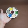 Мини органайзер для бисера, бусин и прочей мелочевки Коробушка с деревянной крышкой (060314)