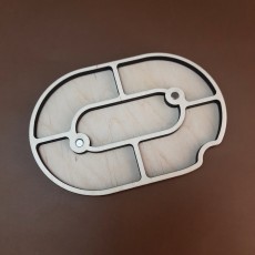 Дополнительный ярус к овальному мини органайзеру для бисера Коробушка на 5 ячеек (060291)