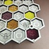 Деревянный органайзер для бисера с крышкой  на 30 ячеек (060353)